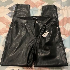 Express vegan leather high wasted pants